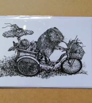 A5 Greeting Card - "The Beetle Express"