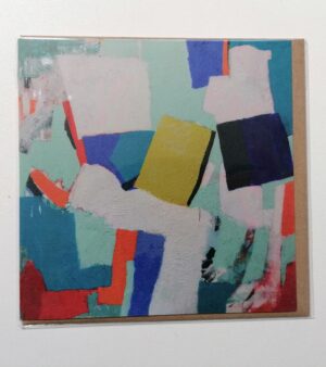 Original Abstract Greeting Card - Journey (15cm x 15cm)