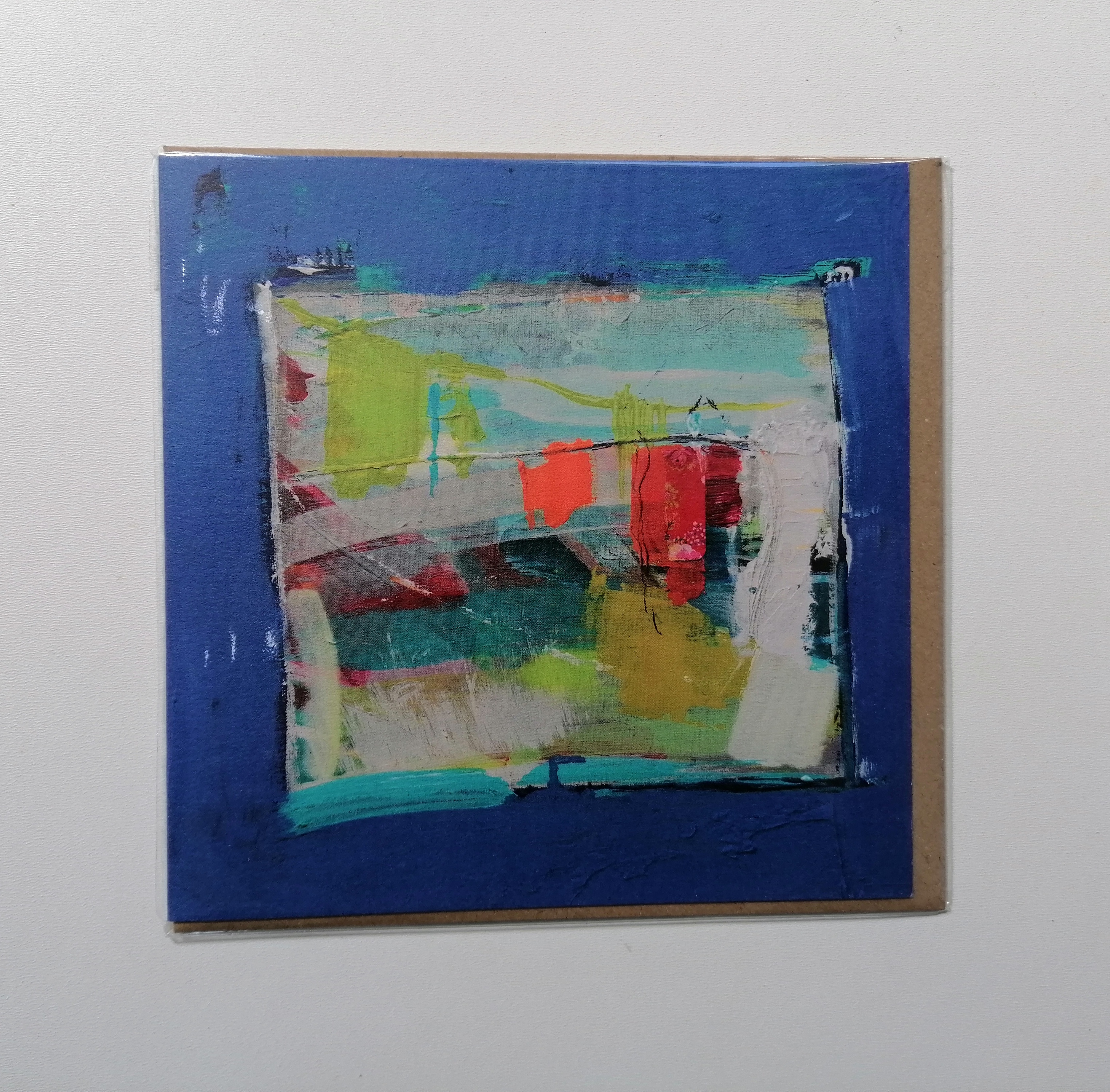 Original Abstract Greeting Card - Life Laundry I (15cm x 15cm)