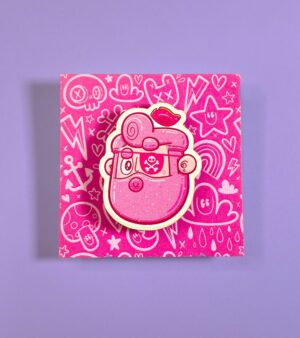 Pinkbeard Wooden Pin(PN-WD-BSKL)