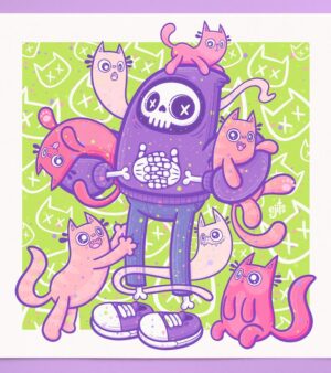 23cm x 23cm Print - "A Cute Death" (PRT-CTD)