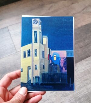 5" x 7" Greeting Card - "Banksy's Girl With Pierced Eardrum - Bristol"