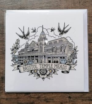 Original Greeting Card 12.5cm x 12.5cm - Bristol Temple Meads Station
