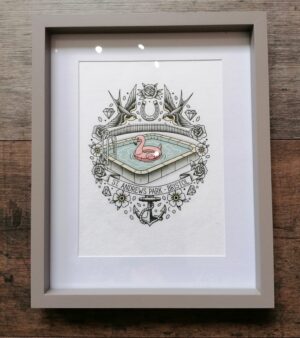 Framed & Mounted Print - St. Andrews Park, Bristol