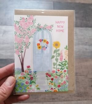 A6 Greeting Card - Summer Door " Happy New Home" (SPDGC140)
