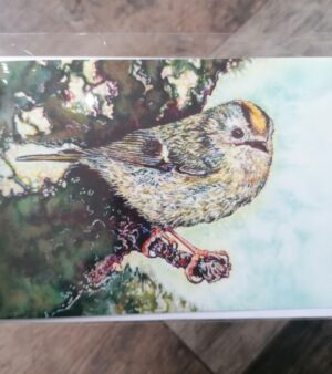 Greeting Card - "Goldcrest  At Dawn" (15cm x 10.5cm)