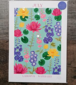 A3 Print - July Birth Flower Print (AP32A3)