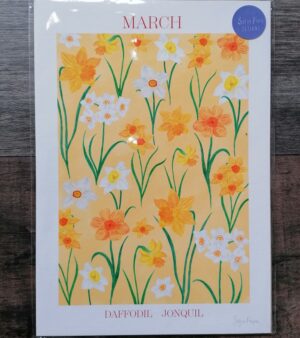 A3 Print - March Birth Flower Print (AP28A3)