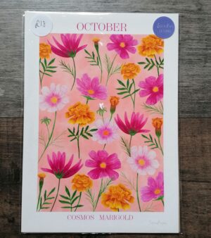 A3 Print - October Birth Flower Print (AP35A3)