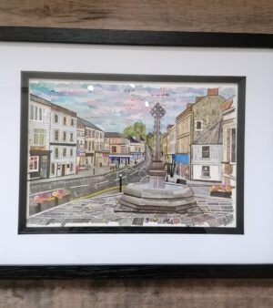 Framed A3 Collage Print - Frome Town Centre