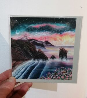Original Square Greeting Card - Sea Stacks