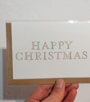 A6 Xmas Greeting Card - "Happy Christmas" (#CH7)