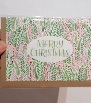 A6 Xmas Greeting Card - "Merry Christmas" (#CH4)
