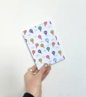 A6 Plantable Greeting Card - Hot Air Balloons Pattern