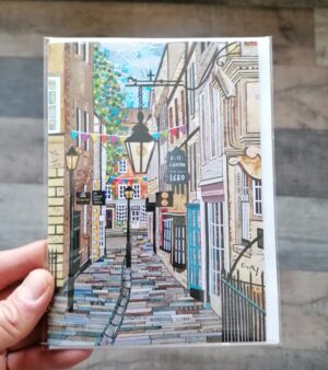 5" x 7" Greeting Card - The Bath Collage