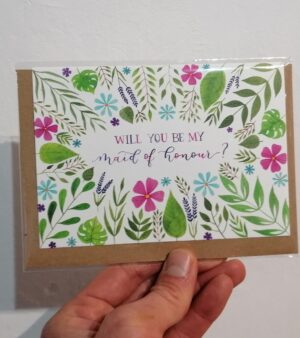 A6 Greeting Card - Will You Be My Maid Of Honour? (#W5)