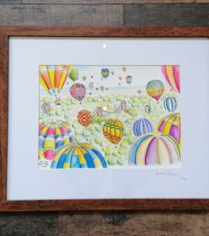 Framed Limited Edition Print - Bristol Balloons (Frame 45cm x 55cm)
