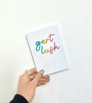A6 Plantable Greeting Card - "Gert Lush" Bristol Themed