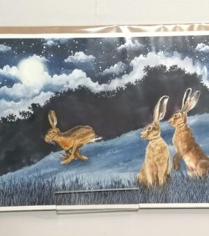 A5 Giclee Print - Hares Night