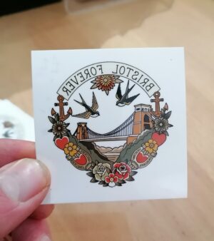Original Temporary Tattoo - Bristol Design w/Clifton Suspension bridge