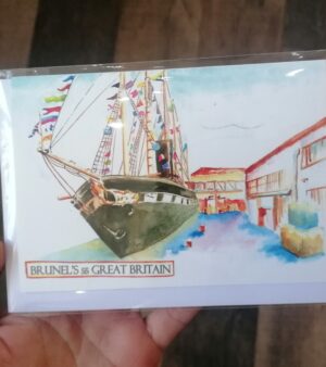 A6 Bristol Greeting Card - SS Great Britain