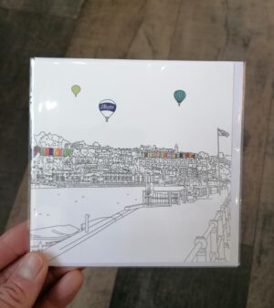 14cm x 14cm Square Greeting Card - Bristol Harbourside (128036)