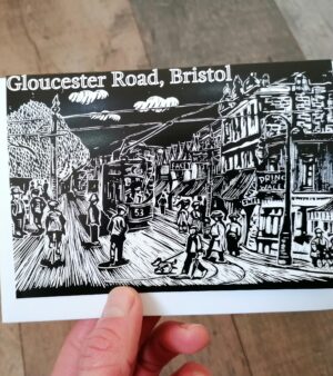 A6 Bristol Greeting Card - Gloucester Road Tram