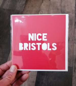 14cm x 14cm Square Greeting Card - "Nice Bristols"(128042)