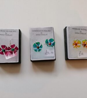Resin Flower Earrings (Various Colours)