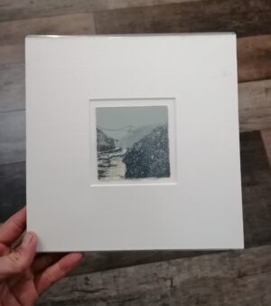 23cm x 23cm Limited Edition Mounted Etching - Avon Gorge (Clifton Suspension Bridge)
