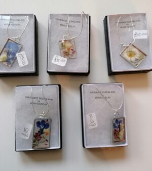 Pressed Flower Pendant (Various Designs)
