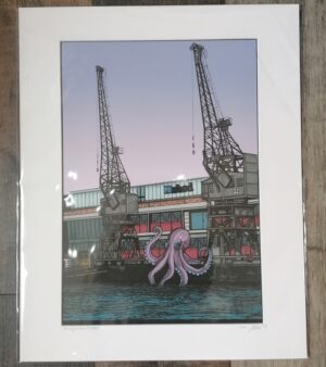Unframed And Mounted Limited Edition Print - "The Inquisitive Octopus"