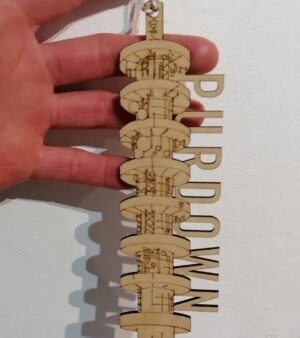 Laser Cut Wooden Ornament - Purdown BT Tower Ornament (128058)
