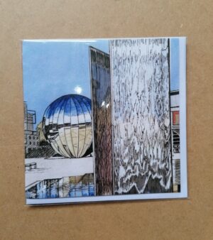 14cm x 14cm Square Greeting Card - Millennium Square, Bristol (BMS01)