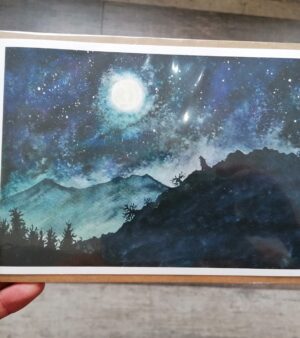 A5 Giclee Print - "Wolfcry" by Abi Eleri