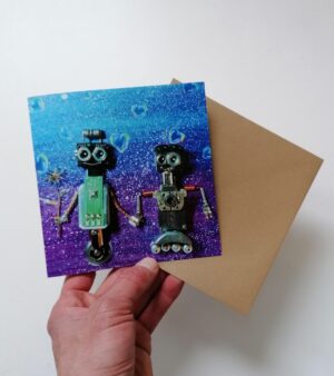 15cm x 15cm Square Greeting Card- Nuts And Bolts About You!