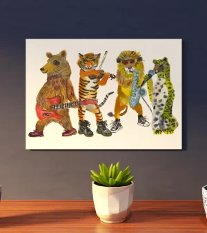 A3 Giclee Print - Animal Band