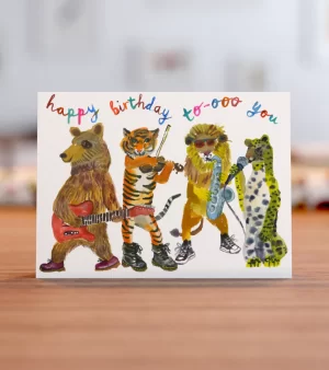 A6 Greeting Card -  Birthday Band (C0148)