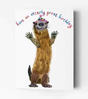 A6 Greeting Card - Birthday Otter (C0035)