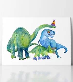 A4 Giclee Print - Dino Party
