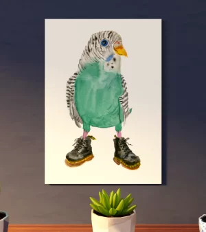 A5 Giclee Print - Dr Budgie 2