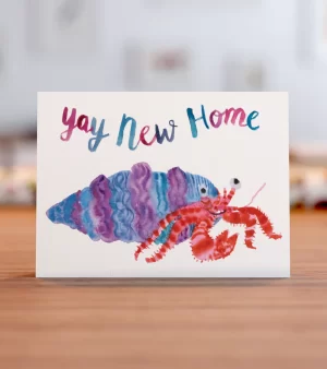 A6 Greeting Card - New Home Hermit Crab (C0076)