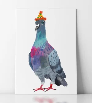 A5 Giclee Print - Party Pigeon