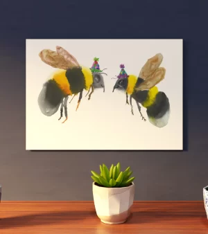 A4 Giclee Print - Party Bees
