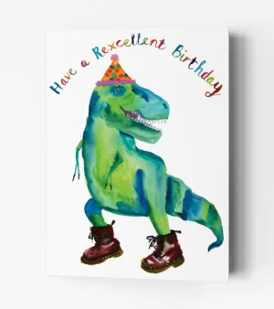 A6 Greeting Card - Rexcellent Birthday (C0007)