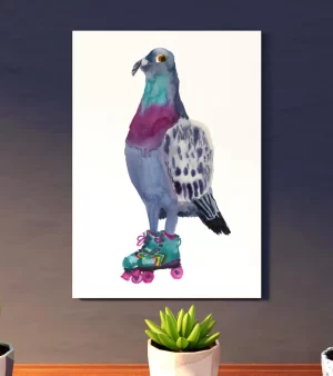 A4 Giclee Print - Roller Pigeon