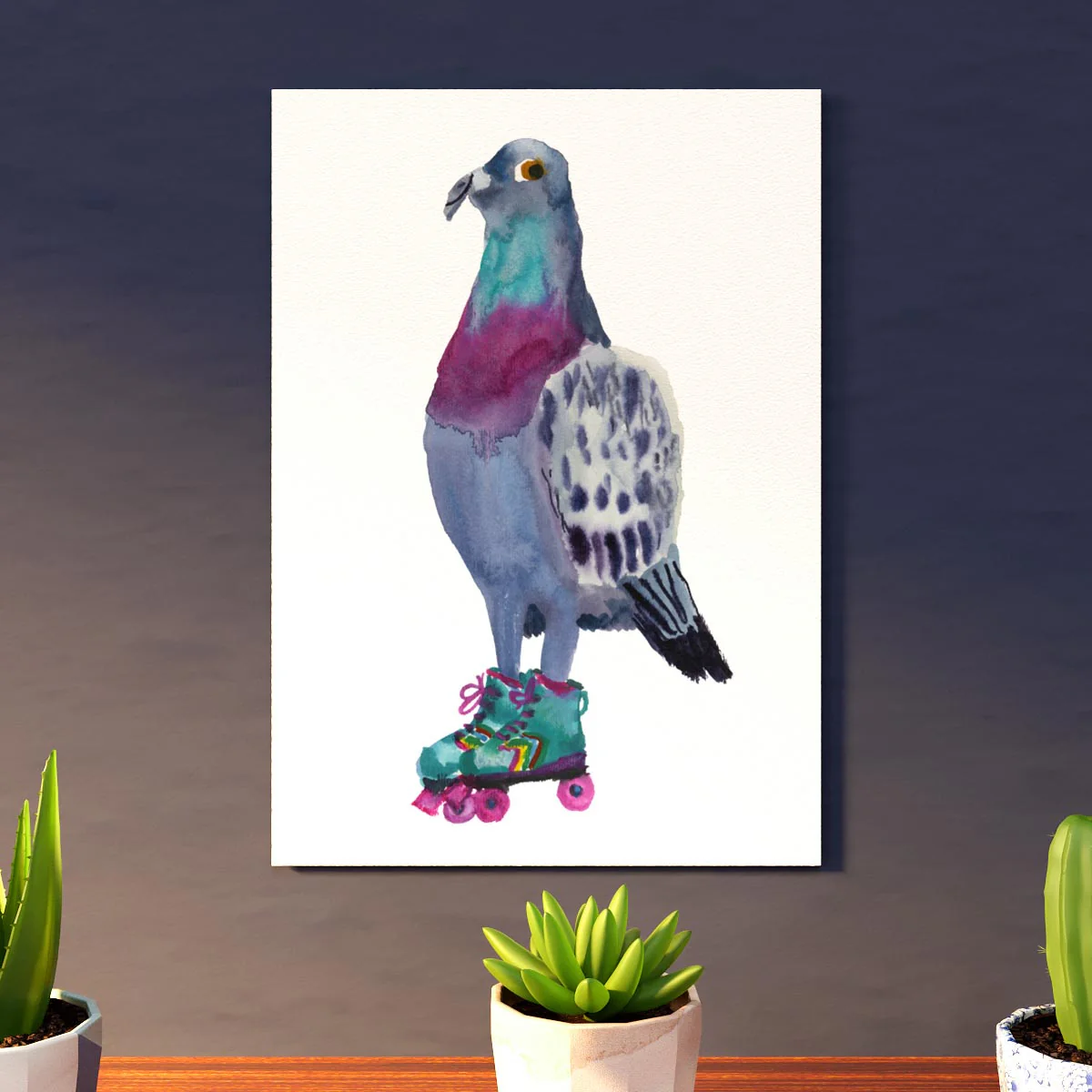 A4 Giclee Print - Roller Pigeon