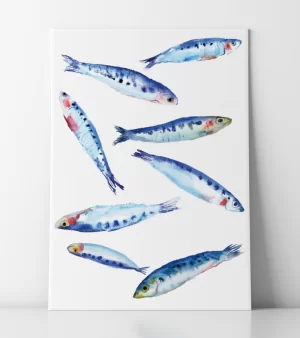 A4 Giclee Print - Sardines