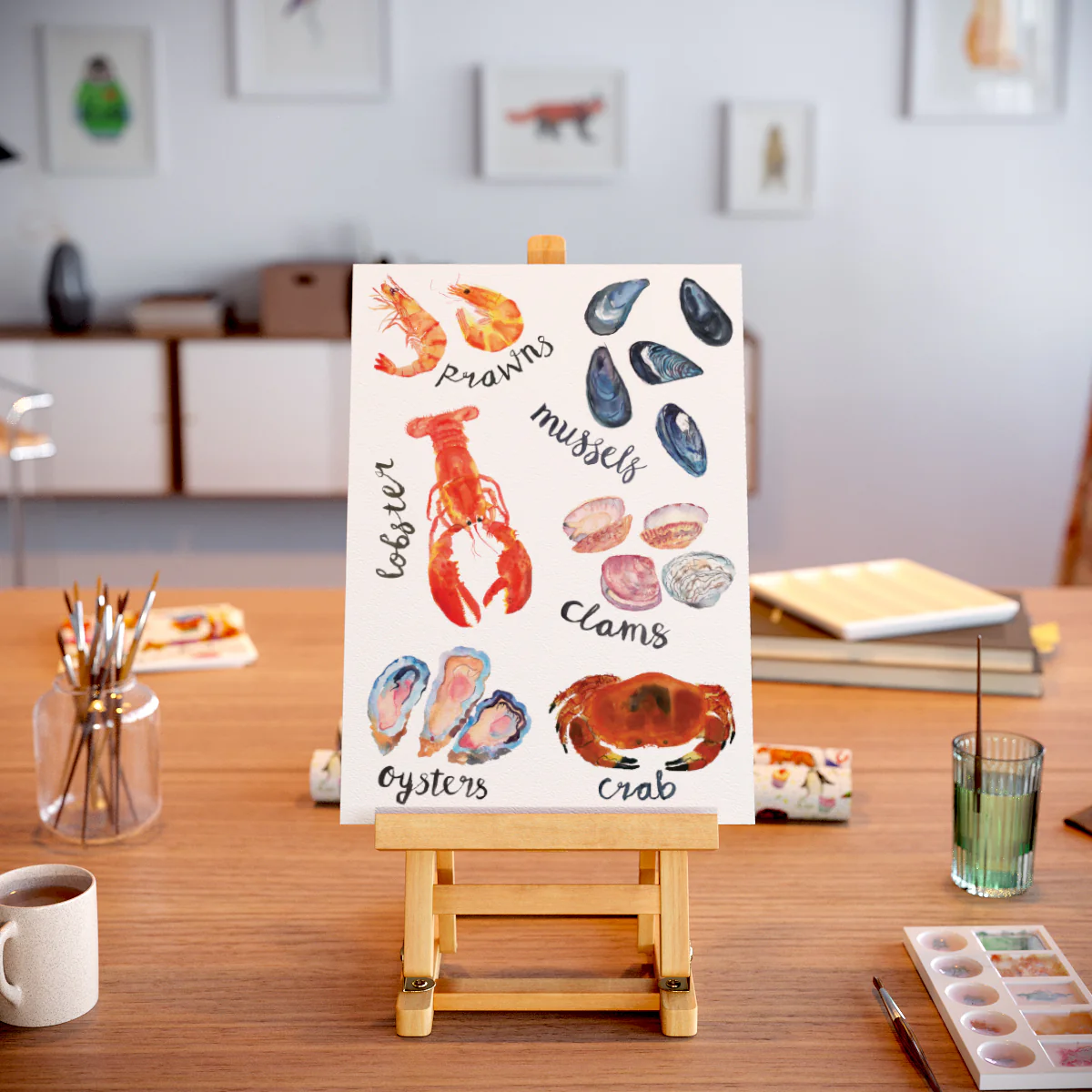 A3 Giclee Print - Seafood