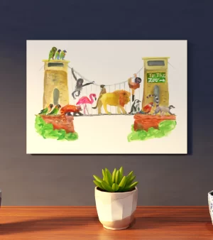 A4 Giclee Print - To the Zoo